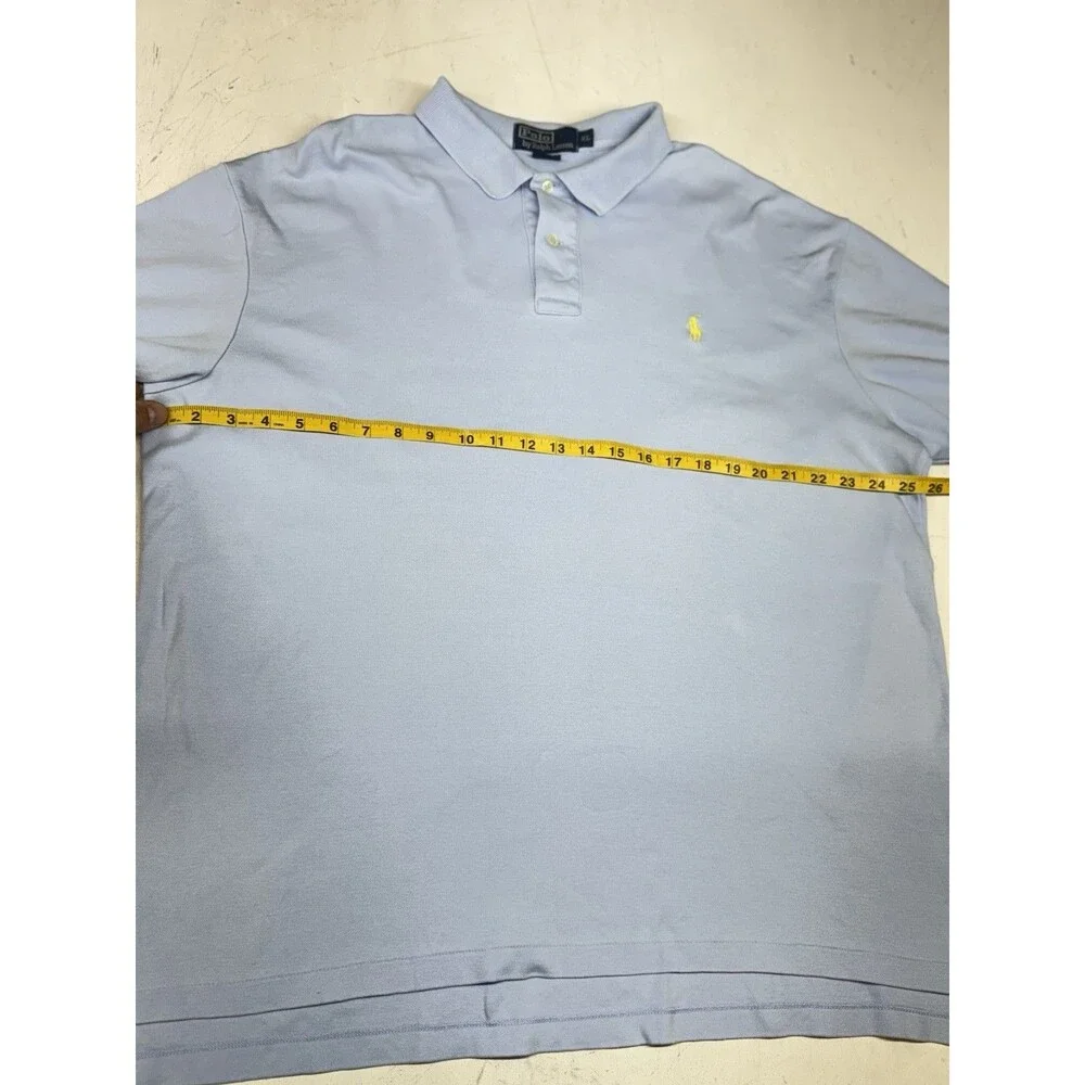 Polo by Ralph Lauren Polo Golf Shirt Men’s XL Light Blue w/ Yellow Little Pony